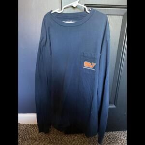 Vineyard Vines Long Sleeve Pocket T-Shirt - Classic Navy Adult S